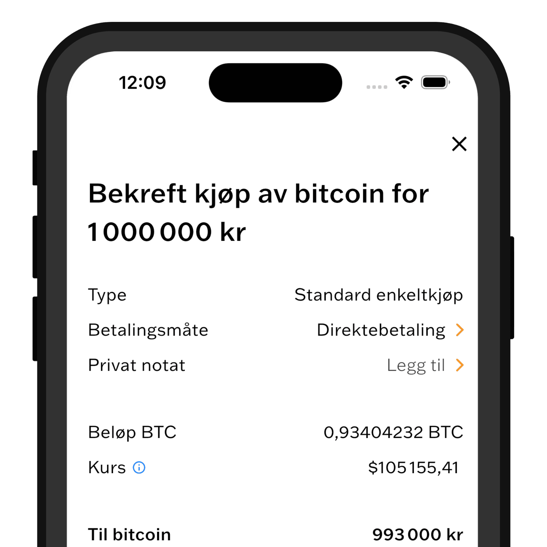 3. Bekreft kjøpet