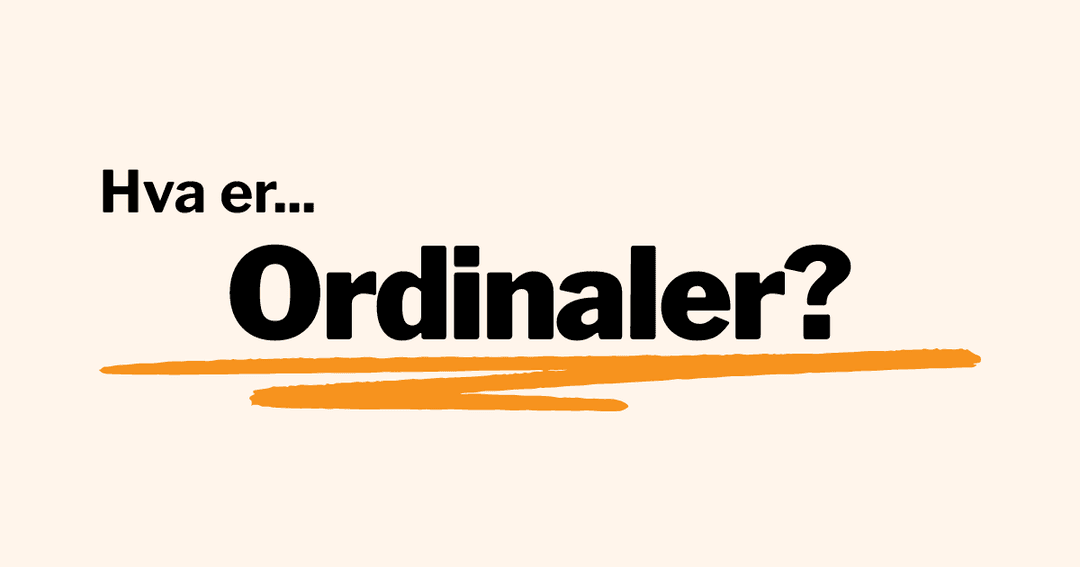 Ordinaler