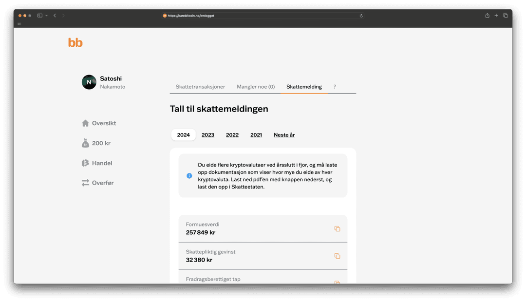 Lever inn skattemeldingen med vårt splitter nye verktøy