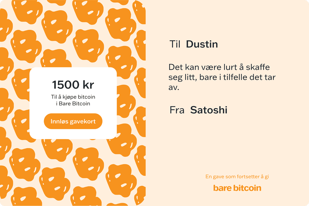 Gavekort forhåndsvisning